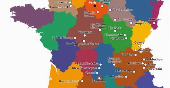 Cheese Map France A Map Of French Cheeses Wine In 2019 French Cheese