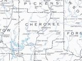 Cherokee County Georgia Map County Of Cherokee Georgiainfo