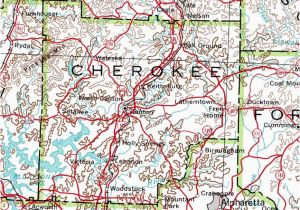 Cherokee County Georgia Map County Of Cherokee Georgiainfo