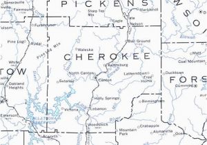 Cherokee County Georgia Map County Of Cherokee Georgiainfo