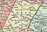 Cherry Point north Carolina Map Nash County north Carolina 1911 Map Rand Mcnally Nashville