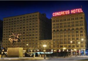 Chicago Michigan Avenue Hotels Map the Congress Plaza Hotel and Convention Center Chicago Il