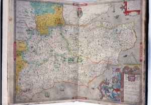 Chichester England Map atlas Of the Counties Of England and Wales Sponsored by T