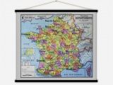 Cities In France Map France Departements Vintage Map