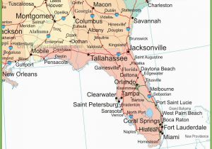 Cities In Georgia Map Map Of Alabama Georgia and Florida