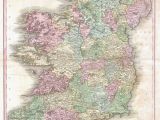 Cities In Ireland Map File 1818 Pinkerton Map Of Ireland Geographicus Ireland