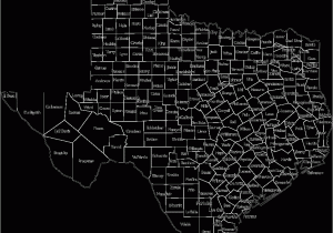 City and County Map Of Texas Map Of Texas Black and White Sitedesignco Net