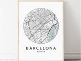 City Map Of Barcelona Spain Us 2 57 20 Off Barcelona Print City Map Poster Barcelona Typography Modern Wall Art Canvas Painting Print Spanish Scandi nordic Home Decor In