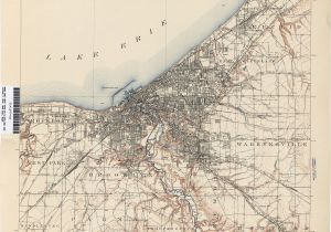 City Map Of Cleveland Ohio Ohio Historical topographic Maps Perry Castaa Eda Map Collection
