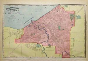 City Map Of Cleveland Ohio Prints Old Rare Cleveland Ohio Antique Maps Prints
