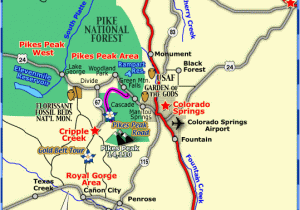 City Map Of Colorado Springs Map Of Colorado towns and areas within 1 Hour Of Colorado Springs