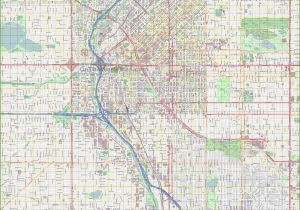 City Map Of Denver Colorado Large Detailed Street Map Of Denver