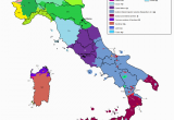 City Map Of Italy In English Linguistic Map Of Italy Maps Italy Map Map Of Italy Regions