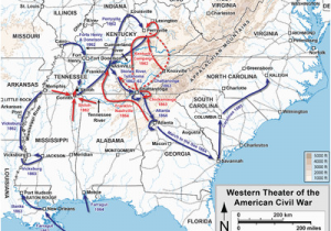 Civil War Battles In Georgia Map Western theater Of the American Civil War Wikipedia