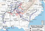 Civil War Sites In Georgia Map Western theater Of the American Civil War Wikipedia