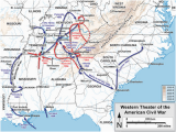 Civil War Sites In Georgia Map Western theater Of the American Civil War Wikipedia