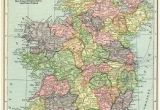 Clans Of Ireland Map Ireland Map Vintage Map Download Antique Map C S