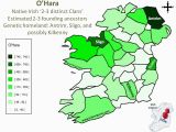 Clans Of Ireland Map O Hara Clan Genetic Homeland My Family Heritage Irish