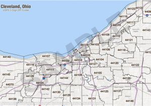 Cleveland Ohio On Map Cleveland Zip Code Map Lovely Ohio Zip Codes Map Maps Directions