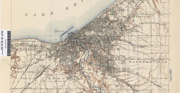 Cleveland Ohio Street Map Ohio Historical topographic Maps Perry Castaa Eda Map Collection