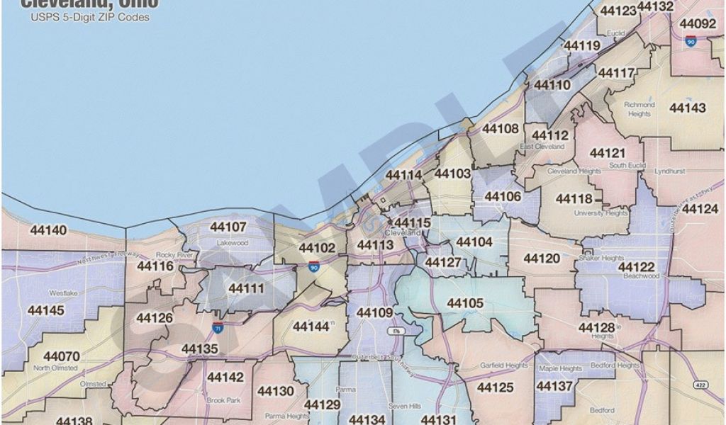 Cleveland Area Zip Code Map | Draw A Topographic Map