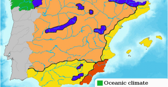 Climate Map Of Spain Green Spain Wikipedia