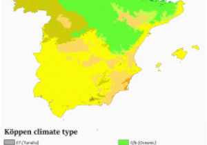 Climate Map Of Spain Oceanic Climate Revolvy