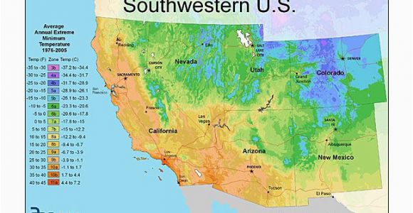 Climate Zone Map California Plant Hardiness Zone Map Provided by Usda Image