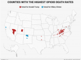 Clinton County Ohio Map Maps Show that Counties where Opioid Deaths are High Voted for Trump