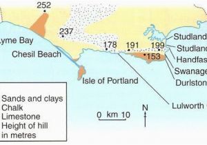 Coast to Coast Walk England Map south West Coast Path Dorset Jurassic Coast