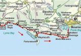 Coast to Coast Walk England Map south West Coast Path Dorset Jurassic Coast