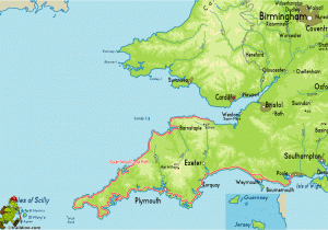 Coastal Map Of England south West Coast Path