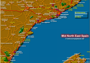 Coastal Map Of Spain Detailed Map Of East Coast Of Spain Twitterleesclub