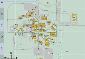 Colleges In northern California Map Campus Map Csu Bakersfield