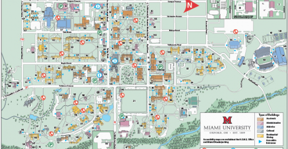 Colleges In Ohio Map Oxford Campus Maps Miami University