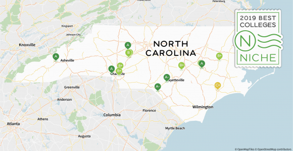 Colleges north Carolina Map 2019 Best Colleges In north Carolina Niche