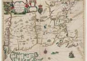 Colonial New England Map New England 1675 Old Map Reprint Seller Colonial New