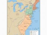 Colonial New England Map the First Thirteen States 1779 History Wall Maps Globes