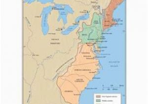 Colonial New England Map the First Thirteen States 1779 History Wall Maps Globes