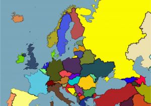 Color In Europe Map 53 Strict Map Europe No Names