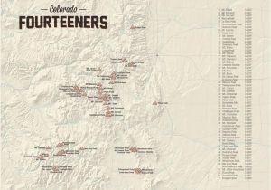 Colorado 14er Map Products Best Maps Ever
