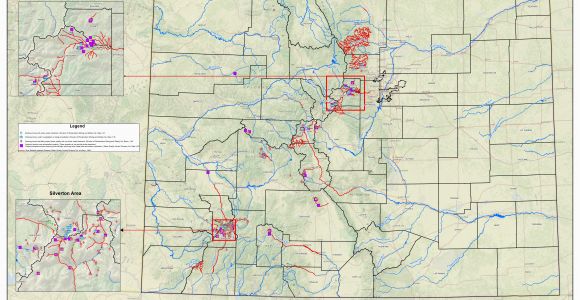 Colorado Abandoned Mines Map Mine Maps Chicago Lakefront Trail Map Map Of U