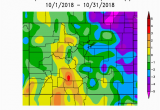 Colorado Average Temperature Map October Climate Review and November Preview