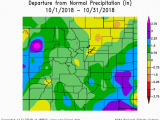 Colorado Average Temperature Map October Climate Review and November Preview