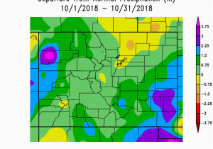 Colorado Average Temperature Map October Climate Review and November Preview