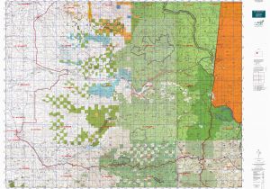 Colorado Big Game Hunting Unit Map or 16 Santiam S Map Mytopo