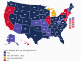 Colorado Ccw Reciprocity Map Michigan Concealed Carry Gun Laws Uscca Ccw Reciprocity Map Last