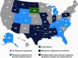 Colorado Ccw Reciprocity Map Reciprocity Map Lovely 43 Unique States with Reciprocity Agreements
