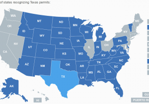 Colorado Ccw Reciprocity Map Texas Chl Reciprocity Map Arizona Weather Map Yorkshire Map