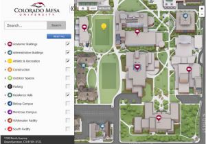 Colorado College Campus Map Campus Maps Colorado Mesa University